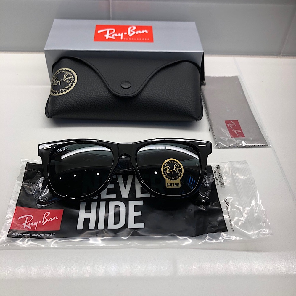 Ray-Ban Wayfarer Black Original RB2140 New Unisex